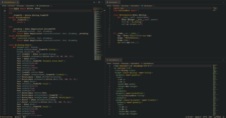 Código Calculadora en Python